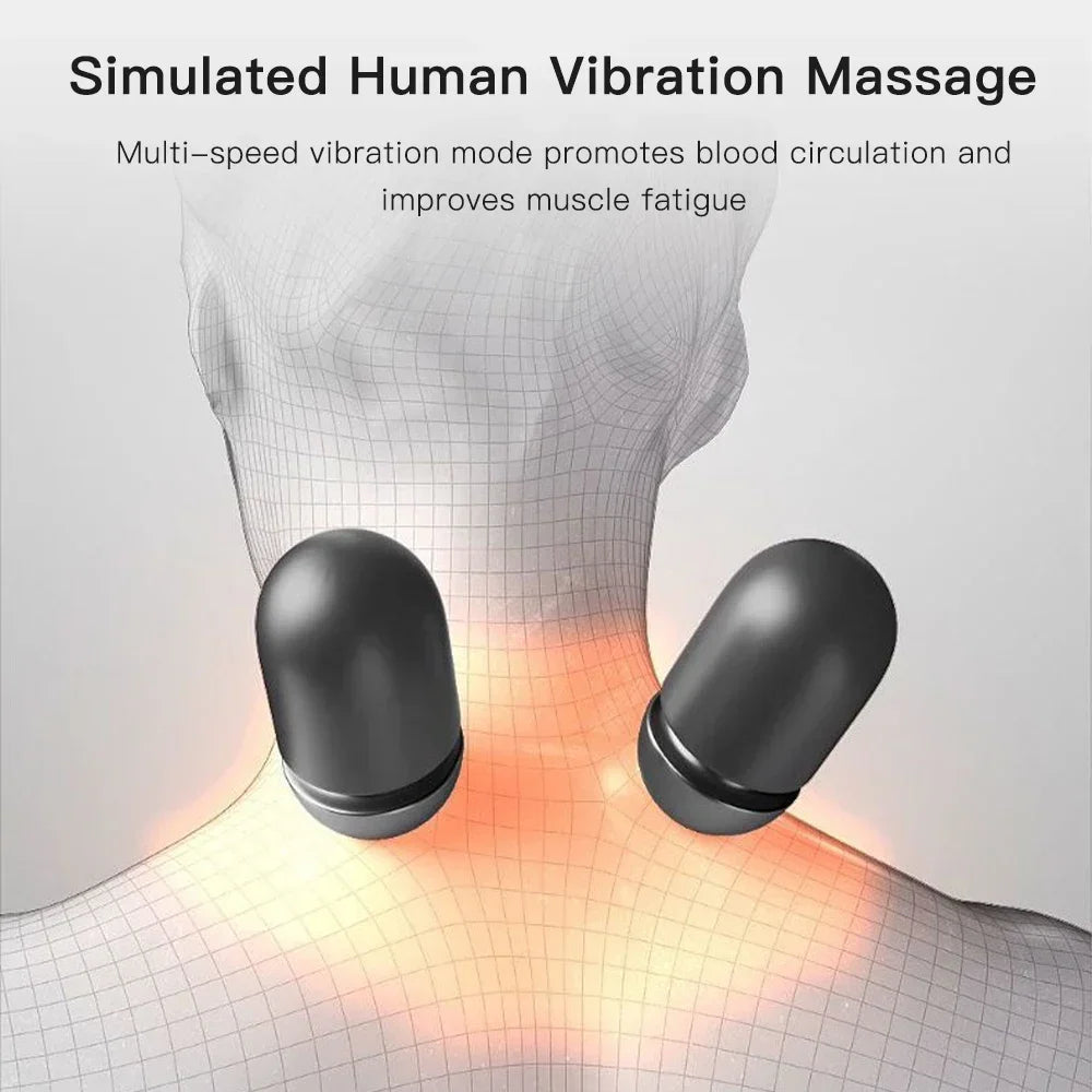 Heated Electric Neck Massager Pillow