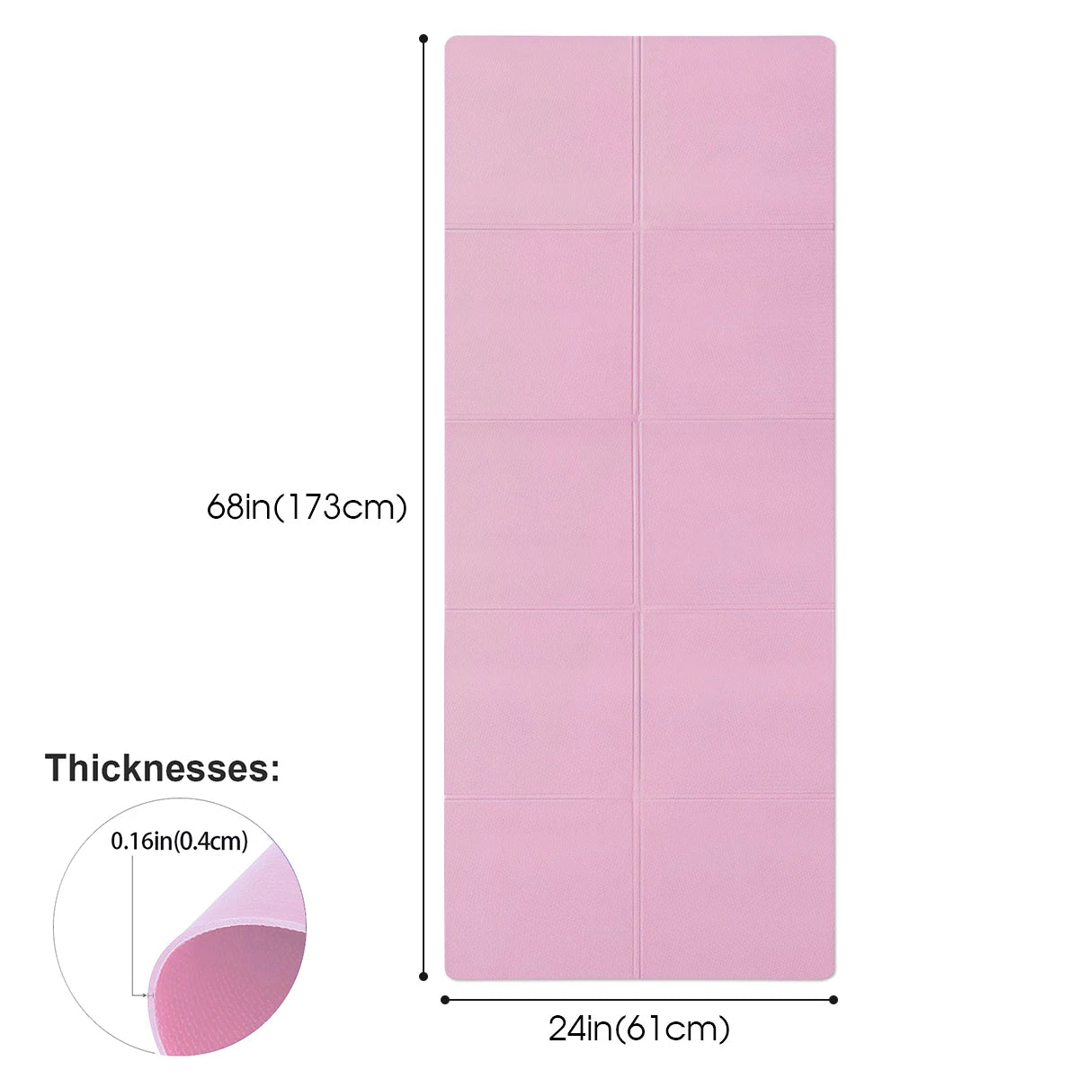 Anti-Slip Yoga Mat, 4MM