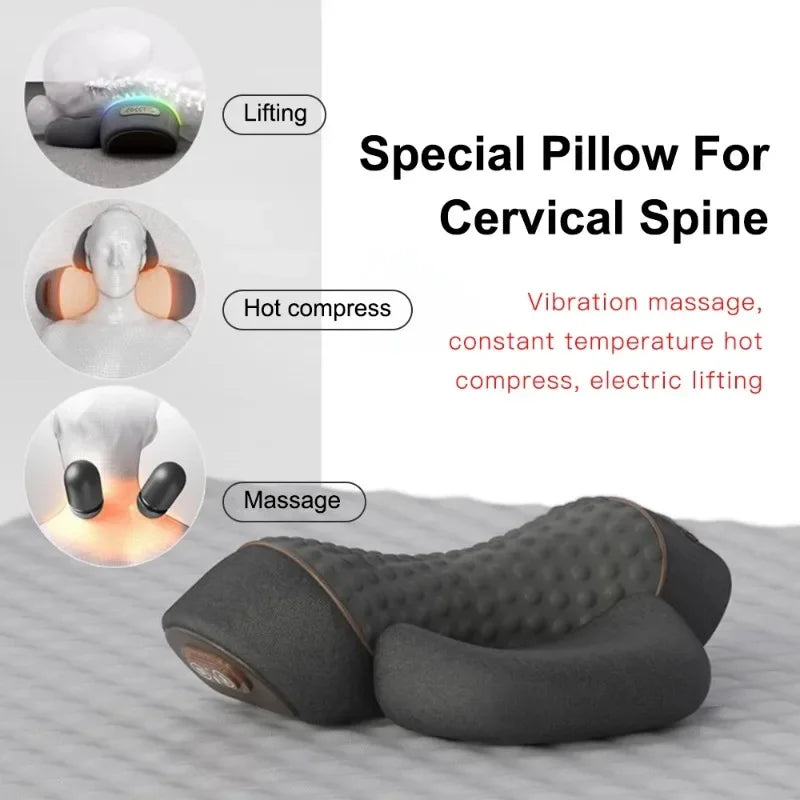 Heated Electric Neck Massager Pillow