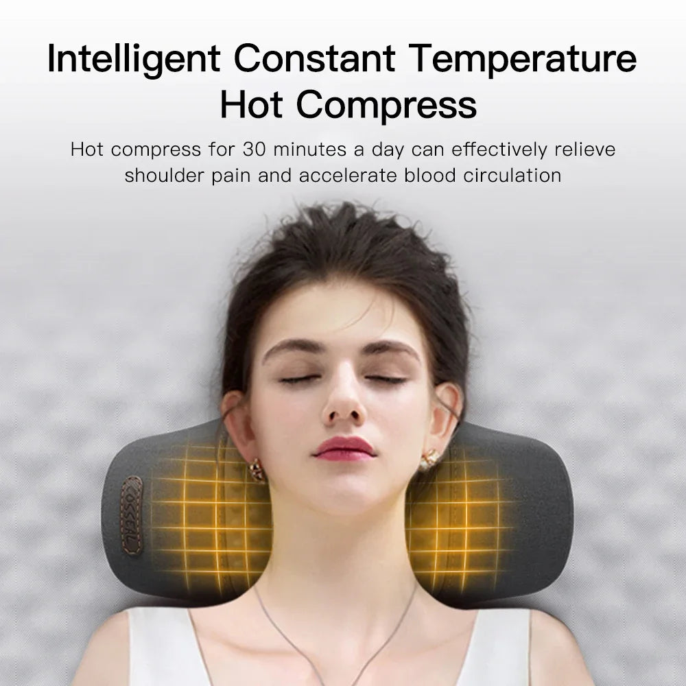Heated Electric Neck Massager Pillow