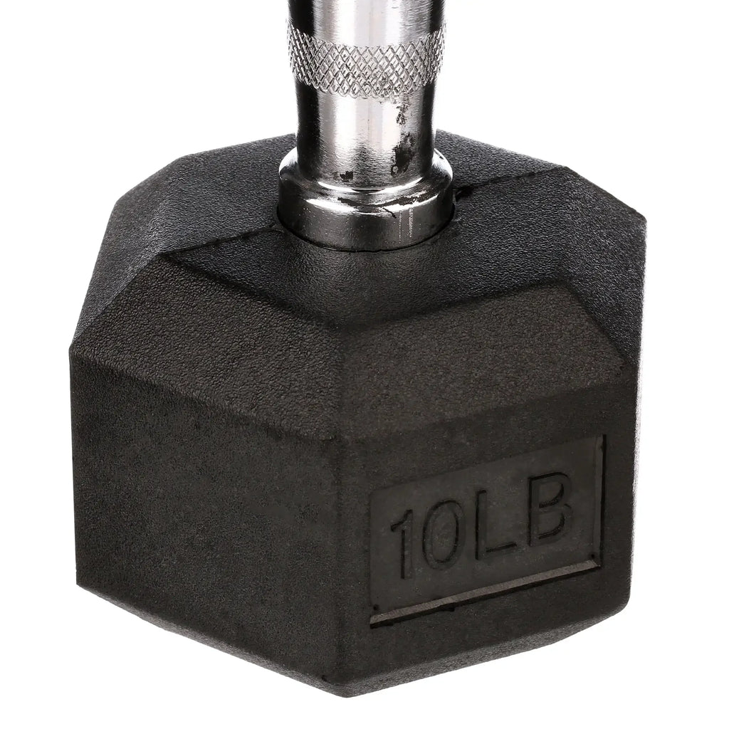 10lb Rubber Encased Hex Dumbbell Pair