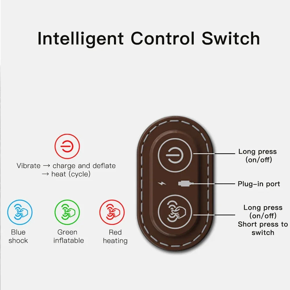 Heated Electric Neck Massager Pillow