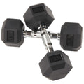 10lb Rubber Encased Hex Dumbbell Pair